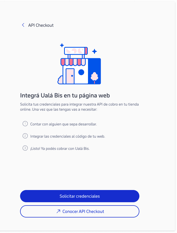 Solicitá tus credenciales